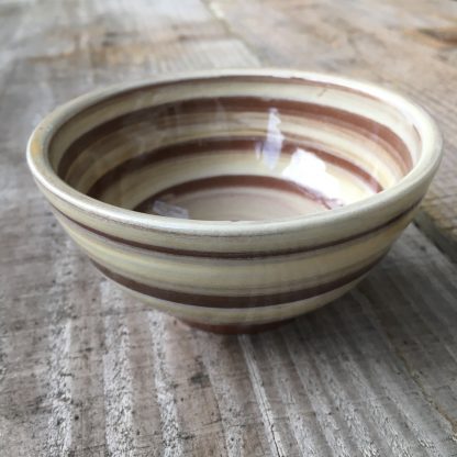 a stripy bowl